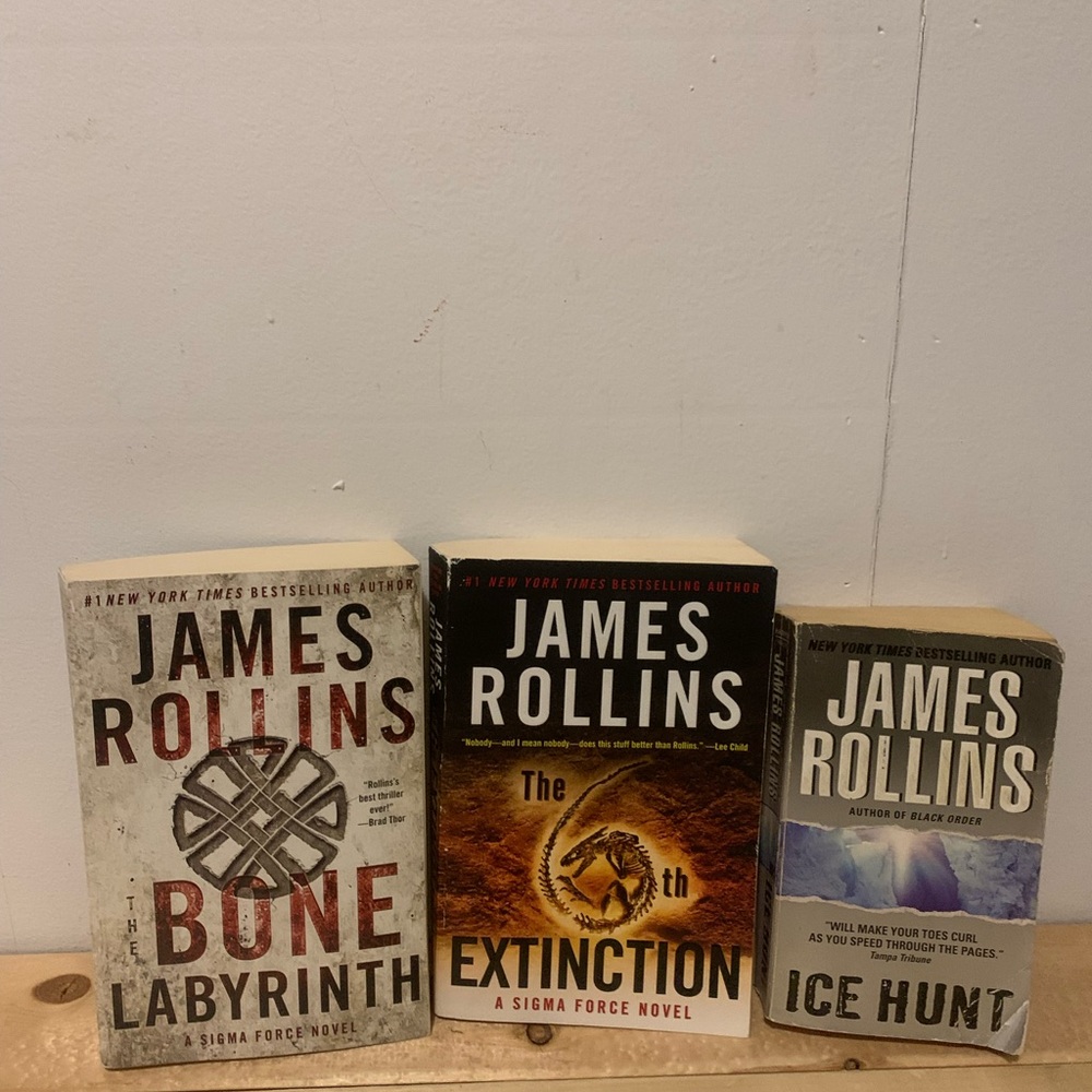 James Rollins Paperback Book Set-Set of Three